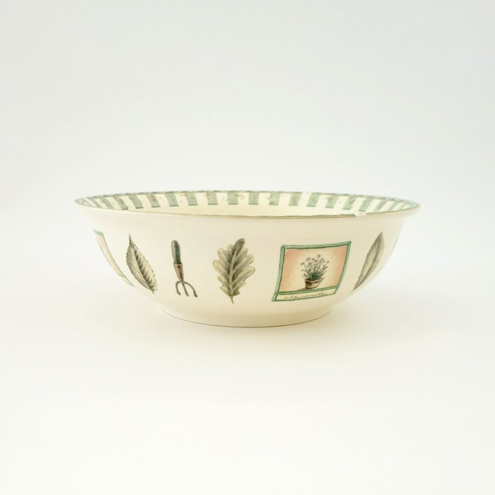 Pfaltzgraff Naturewood 8" Vegetable Bowl, Herb Garden Tools, Gen X Dinnerware